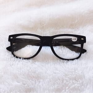 Tyler Black Rectangular Reader Glasses